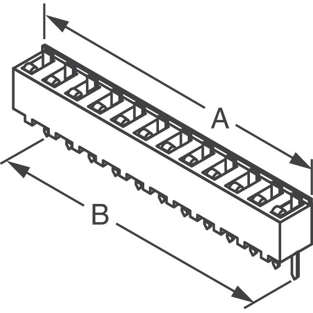643644-1 TE Connectivity AMP Connectors  Zócalos de CI